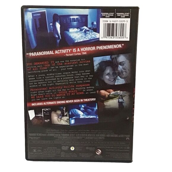 Paranormal Activity DVD - 5/$20 - Picture 2 of 2